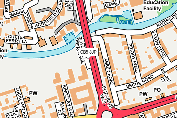CB5 8JP map - OS OpenMap – Local (Ordnance Survey) CB5 8JP map - OS OpenMap – Local (Ordnance Survey)