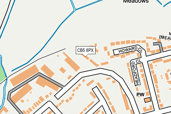 CB5 8PX map - OS OpenMap – Local (Ordnance Survey) CB5 8PX map - OS OpenMap – Local (Ordnance Survey)