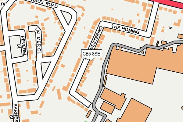 CB5 8SE map - OS OpenMap – Local (Ordnance Survey) CB5 8SE map - OS OpenMap – Local (Ordnance Survey)