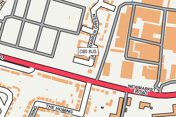 CB5 8US map - OS OpenMap – Local (Ordnance Survey) CB5 8US map - OS OpenMap – Local (Ordnance Survey)