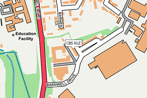 CB5 8UZ map - OS OpenMap – Local (Ordnance Survey) CB5 8UZ map - OS OpenMap – Local (Ordnance Survey)