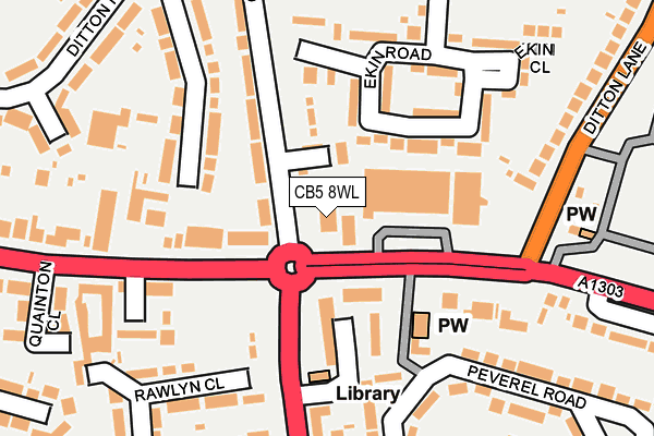 CB5 8WL map - OS OpenMap – Local (Ordnance Survey) CB5 8WL map - OS OpenMap – Local (Ordnance Survey)