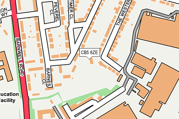 CB5 8ZE map - OS OpenMap – Local (Ordnance Survey) CB5 8ZE map - OS OpenMap – Local (Ordnance Survey)