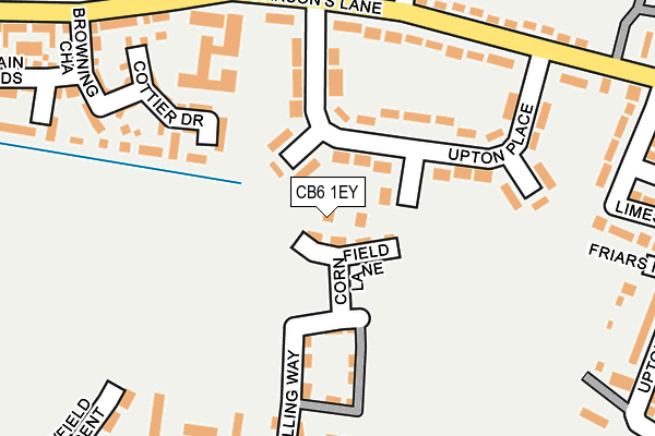CB6 1EY map - OS OpenMap – Local (Ordnance Survey) CB6 1EY map - OS OpenMap – Local (Ordnance Survey)
