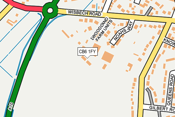 CB6 1FY map - OS OpenMap – Local (Ordnance Survey) CB6 1FY map - OS OpenMap – Local (Ordnance Survey)