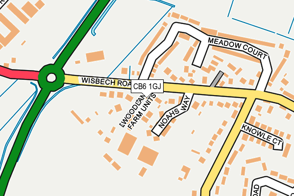 CB6 1GJ map - OS OpenMap – Local (Ordnance Survey)