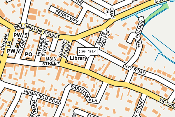 CB6 1GZ map - OS OpenMap – Local (Ordnance Survey) CB6 1GZ map - OS OpenMap – Local (Ordnance Survey)