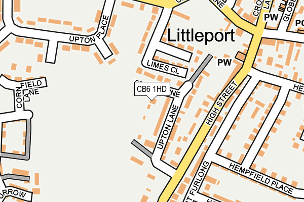 CB6 1HD map - OS OpenMap – Local (Ordnance Survey) CB6 1HD map - OS OpenMap – Local (Ordnance Survey)