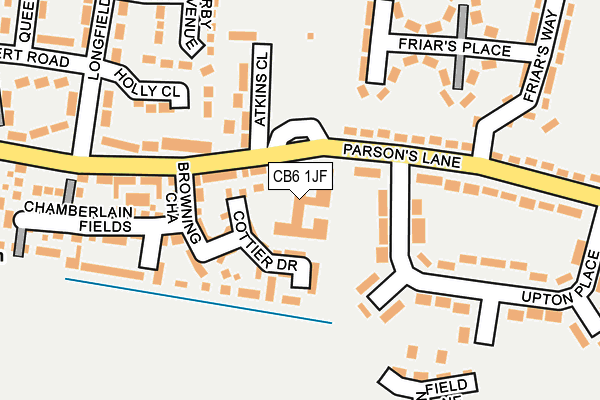CB6 1JF map - OS OpenMap – Local (Ordnance Survey) CB6 1JF map - OS OpenMap – Local (Ordnance Survey)
