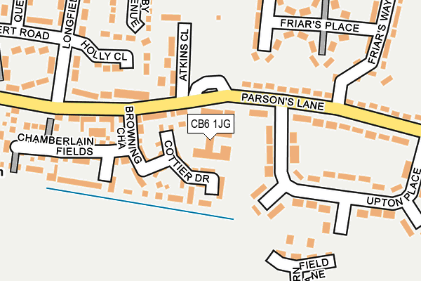 CB6 1JG map - OS OpenMap – Local (Ordnance Survey) CB6 1JG map - OS OpenMap – Local (Ordnance Survey)