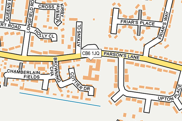 CB6 1JQ map - OS OpenMap – Local (Ordnance Survey) CB6 1JQ map - OS OpenMap – Local (Ordnance Survey)