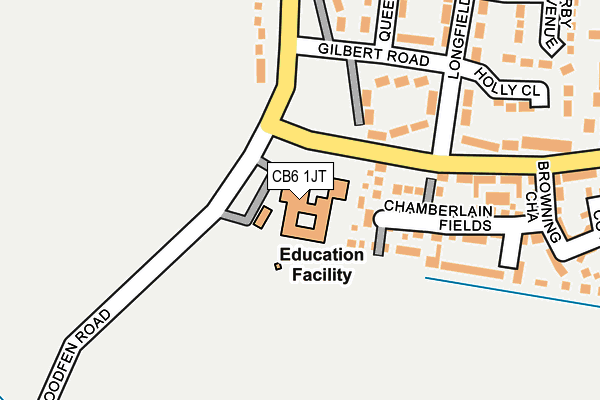 CB6 1JT map - OS OpenMap – Local (Ordnance Survey) CB6 1JT map - OS OpenMap – Local (Ordnance Survey)