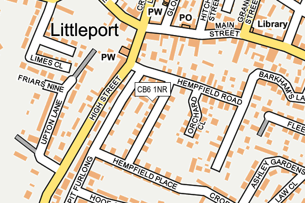 CB6 1NR map - OS OpenMap – Local (Ordnance Survey) CB6 1NR map - OS OpenMap – Local (Ordnance Survey)