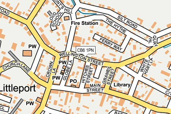 CB6 1PN map - OS OpenMap – Local (Ordnance Survey)