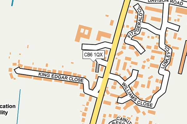 CB6 1QX map - OS OpenMap – Local (Ordnance Survey) CB6 1QX map - OS OpenMap – Local (Ordnance Survey)