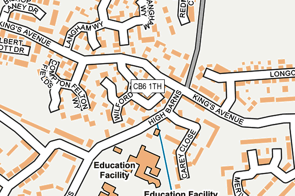CB6 1TH map - OS OpenMap – Local (Ordnance Survey)