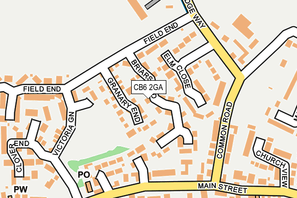 CB6 2GA map - OS OpenMap – Local (Ordnance Survey) CB6 2GA map - OS OpenMap – Local (Ordnance Survey)