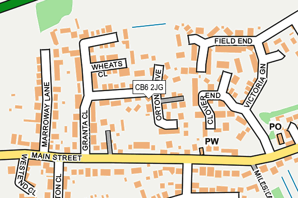 CB6 2JG map - OS OpenMap – Local (Ordnance Survey) CB6 2JG map - OS OpenMap – Local (Ordnance Survey)