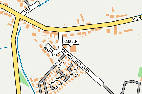 CB6 2JN map - OS OpenMap – Local (Ordnance Survey) CB6 2JN map - OS OpenMap – Local (Ordnance Survey)
