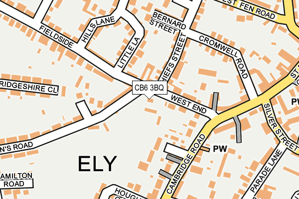 CB6 3BQ map - OS OpenMap – Local (Ordnance Survey) CB6 3BQ map - OS OpenMap – Local (Ordnance Survey)