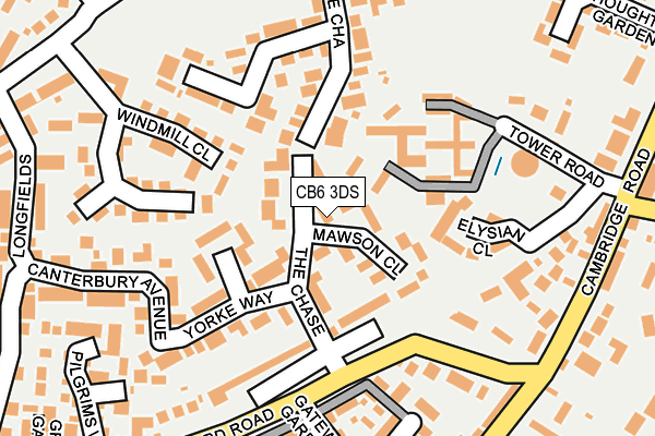 CB6 3DS map - OS OpenMap – Local (Ordnance Survey) CB6 3DS map - OS OpenMap – Local (Ordnance Survey)