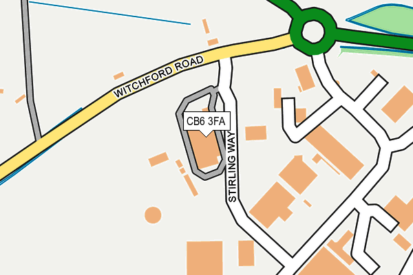 CB6 3FA map - OS OpenMap – Local (Ordnance Survey) CB6 3FA map - OS OpenMap – Local (Ordnance Survey)