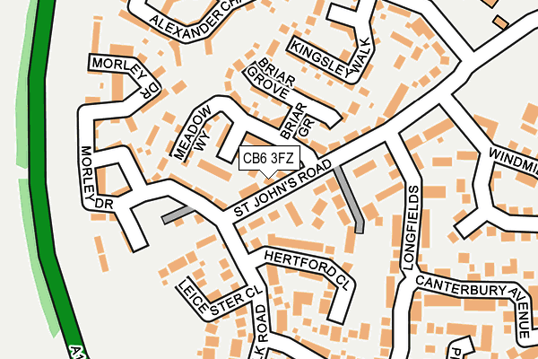 CB6 3FZ map - OS OpenMap – Local (Ordnance Survey) CB6 3FZ map - OS OpenMap – Local (Ordnance Survey)