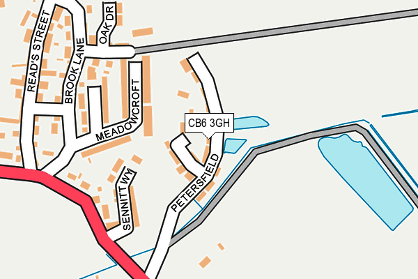 CB6 3GH map - OS OpenMap – Local (Ordnance Survey) CB6 3GH map - OS OpenMap – Local (Ordnance Survey)
