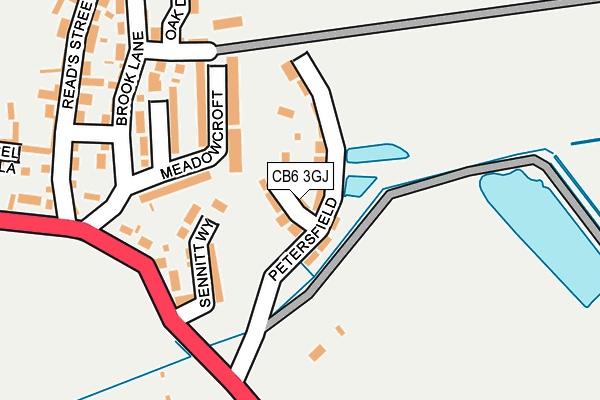 CB6 3GJ map - OS OpenMap – Local (Ordnance Survey) CB6 3GJ map - OS OpenMap – Local (Ordnance Survey)