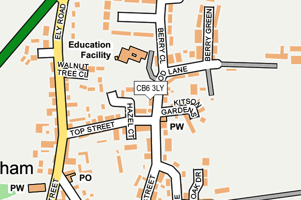 CB6 3LY map - OS OpenMap – Local (Ordnance Survey) CB6 3LY map - OS OpenMap – Local (Ordnance Survey)