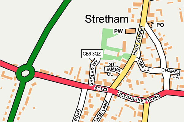 CB6 3QZ map - OS OpenMap – Local (Ordnance Survey) CB6 3QZ map - OS OpenMap – Local (Ordnance Survey)