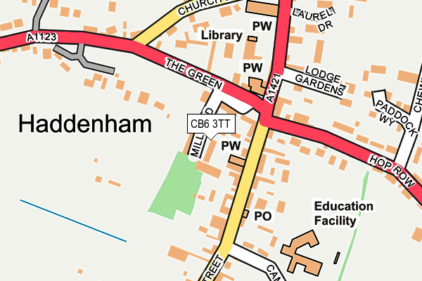 CB6 3TT map - OS OpenMap – Local (Ordnance Survey) CB6 3TT map - OS OpenMap – Local (Ordnance Survey)