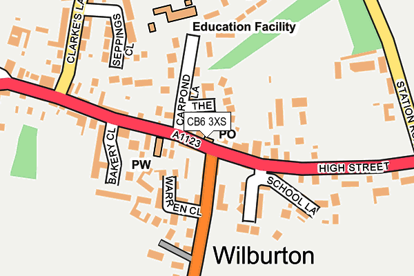 CB6 3XS map - OS OpenMap – Local (Ordnance Survey) CB6 3XS map - OS OpenMap – Local (Ordnance Survey)