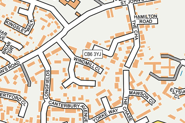 CB6 3YJ map - OS OpenMap – Local (Ordnance Survey) CB6 3YJ map - OS OpenMap – Local (Ordnance Survey)