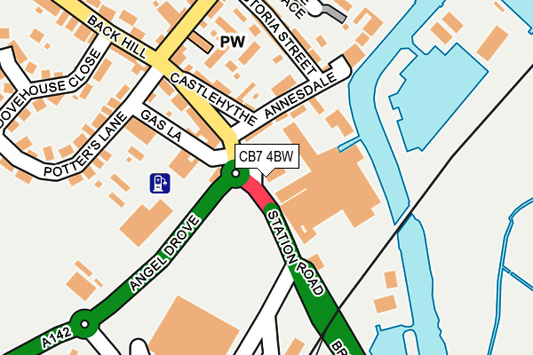 CB7 4BW map - OS OpenMap – Local (Ordnance Survey) CB7 4BW map - OS OpenMap – Local (Ordnance Survey)