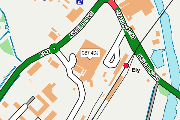 CB7 4DJ map - OS OpenMap – Local (Ordnance Survey) CB7 4DJ map - OS OpenMap – Local (Ordnance Survey)