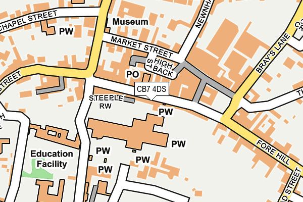 CB7 4DS map - OS OpenMap – Local (Ordnance Survey) CB7 4DS map - OS OpenMap – Local (Ordnance Survey)
