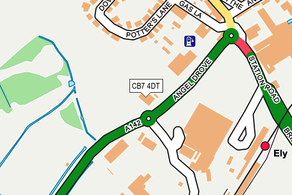 CB7 4DT map - OS OpenMap – Local (Ordnance Survey) CB7 4DT map - OS OpenMap – Local (Ordnance Survey)