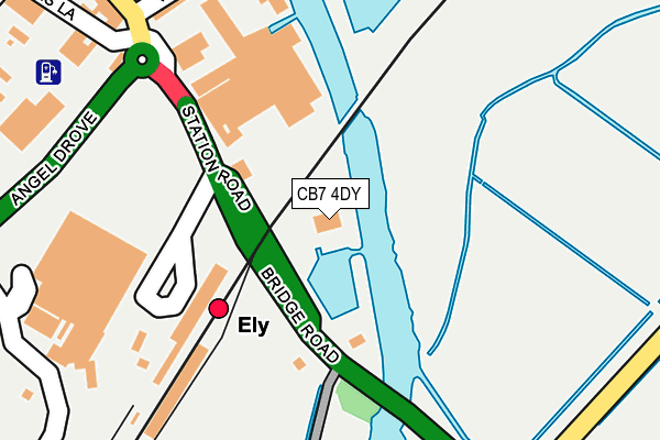 CB7 4DY map - OS OpenMap – Local (Ordnance Survey) CB7 4DY map - OS OpenMap – Local (Ordnance Survey)