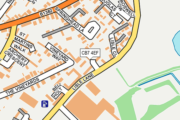 CB7 4EF map - OS OpenMap – Local (Ordnance Survey) CB7 4EF map - OS OpenMap – Local (Ordnance Survey)
