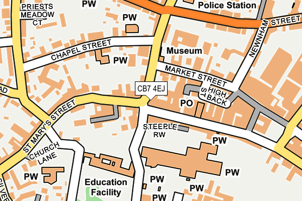 CB7 4EJ map - OS OpenMap – Local (Ordnance Survey) CB7 4EJ map - OS OpenMap – Local (Ordnance Survey)