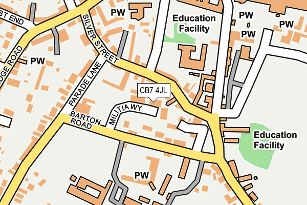 CB7 4JL map - OS OpenMap – Local (Ordnance Survey) CB7 4JL map - OS OpenMap – Local (Ordnance Survey)