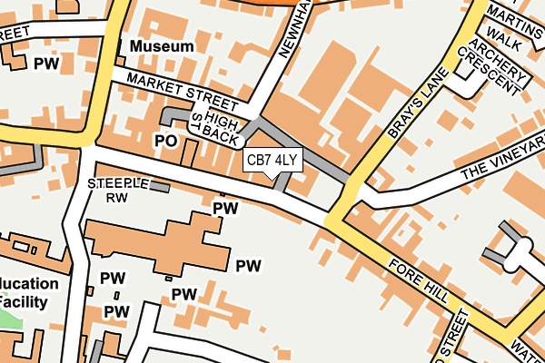 CB7 4LY map - OS OpenMap – Local (Ordnance Survey) CB7 4LY map - OS OpenMap – Local (Ordnance Survey)