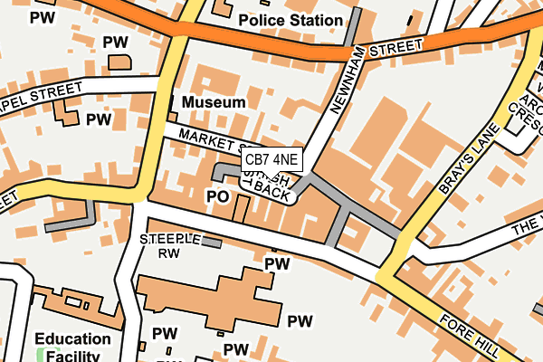 CB7 4NE map - OS OpenMap – Local (Ordnance Survey) CB7 4NE map - OS OpenMap – Local (Ordnance Survey)