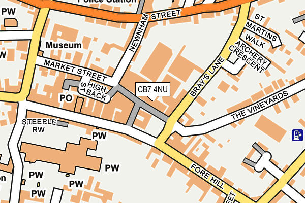 CB7 4NU map - OS OpenMap – Local (Ordnance Survey) CB7 4NU map - OS OpenMap – Local (Ordnance Survey)