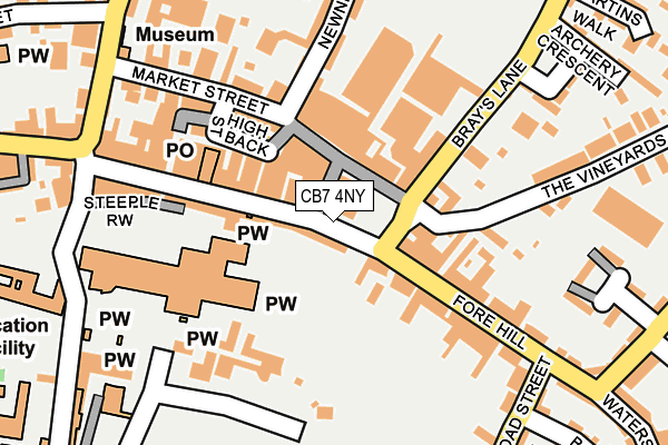 CB7 4NY map - OS OpenMap – Local (Ordnance Survey) CB7 4NY map - OS OpenMap – Local (Ordnance Survey)