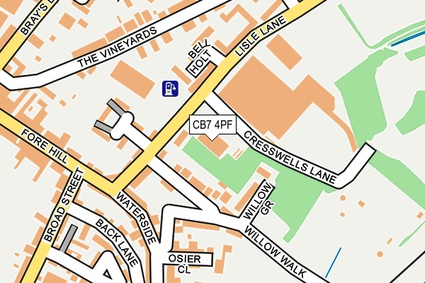 CB7 4PF map - OS OpenMap – Local (Ordnance Survey) CB7 4PF map - OS OpenMap – Local (Ordnance Survey)