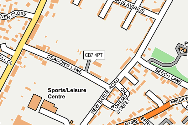 CB7 4PT map - OS OpenMap – Local (Ordnance Survey) CB7 4PT map - OS OpenMap – Local (Ordnance Survey)