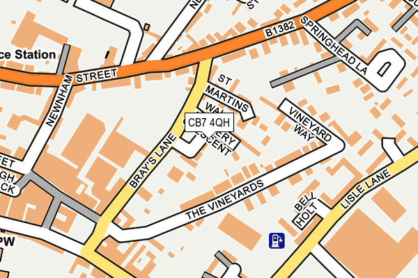 CB7 4QH map - OS OpenMap – Local (Ordnance Survey) CB7 4QH map - OS OpenMap – Local (Ordnance Survey)