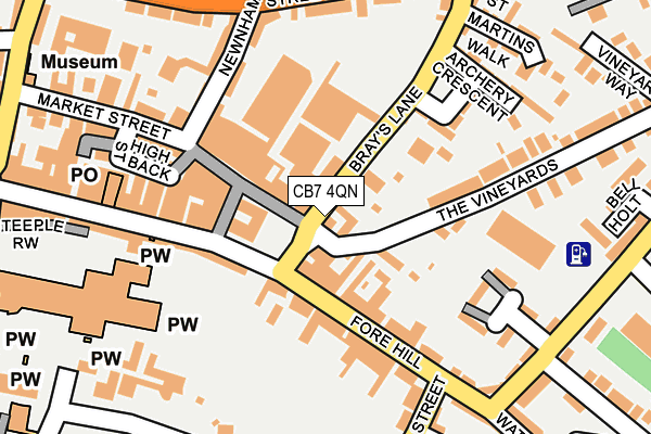CB7 4QN map - OS OpenMap – Local (Ordnance Survey) CB7 4QN map - OS OpenMap – Local (Ordnance Survey)